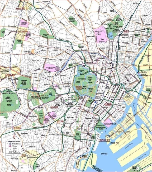 Tokyo city map