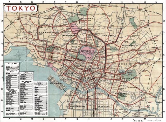 Tokyo historical map